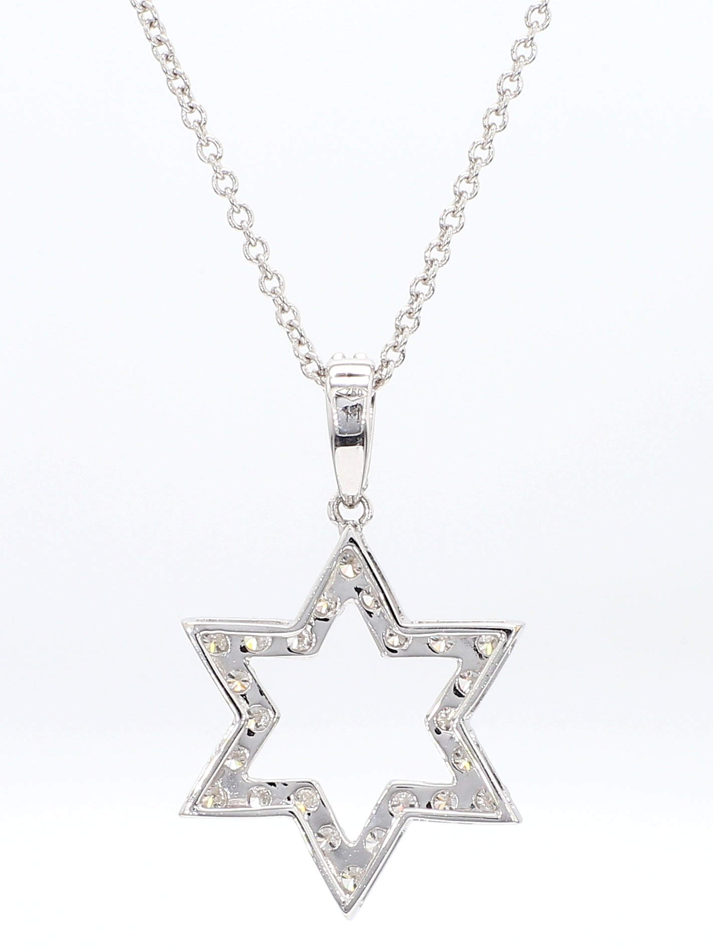 0.67ctw Diamond Star of David Pendant
