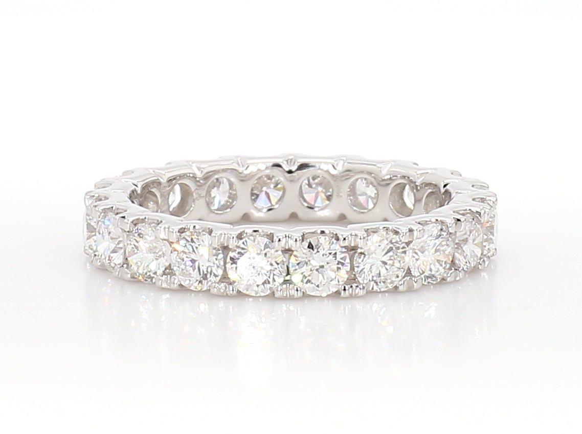 Round Diamond Eternity Band in Platinum 2.39 Carats