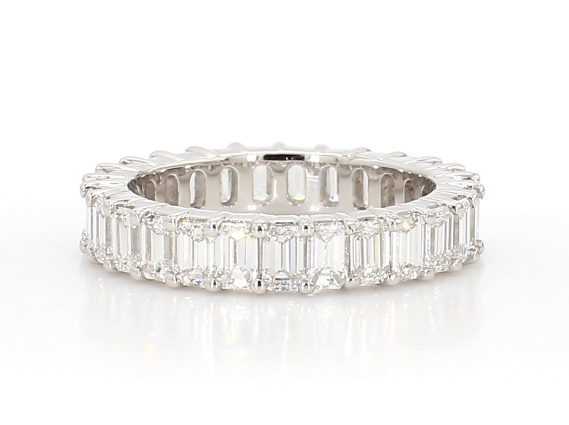 Emerald Cut Diamond Eternity Band 3.17 Carats