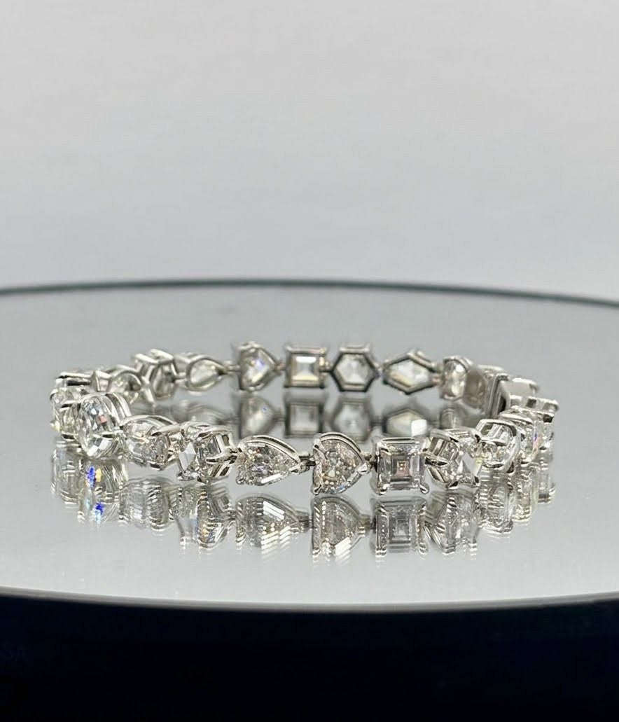 22.74ctw Mixed Fancy-Cut Diamond Bracelet from the Step-Cut Collection