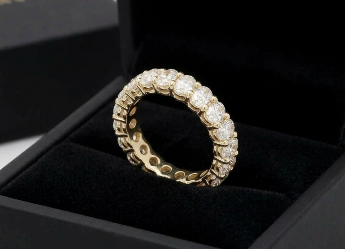 2.40ctw Oval Cut Diamond Eternity Band