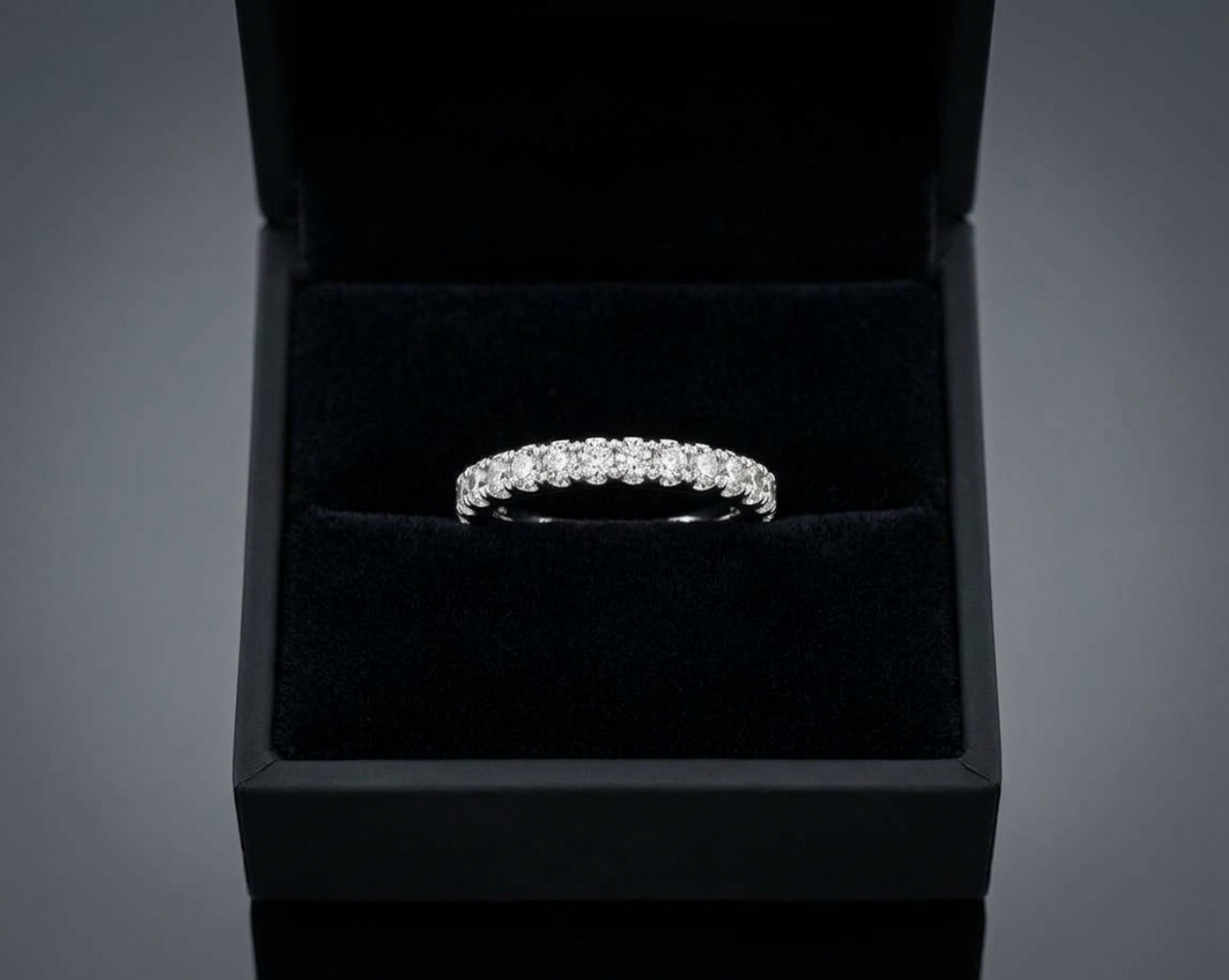 1.06ctw Round Diamond Full Eternity Band
