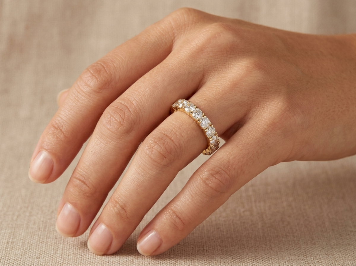 2.05ctw Round Diamond Full Eternity Band