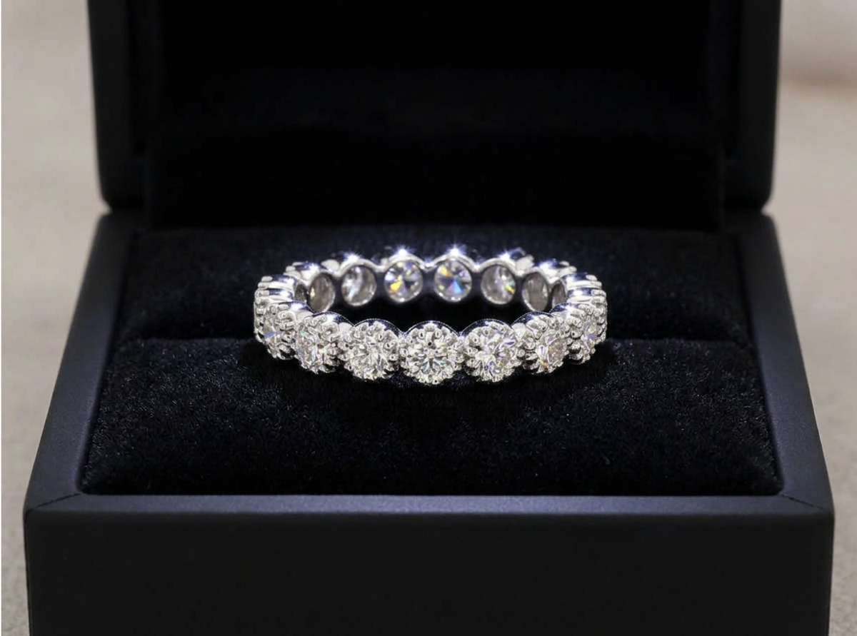 1.87ctw Round Diamond Full Eternity Band