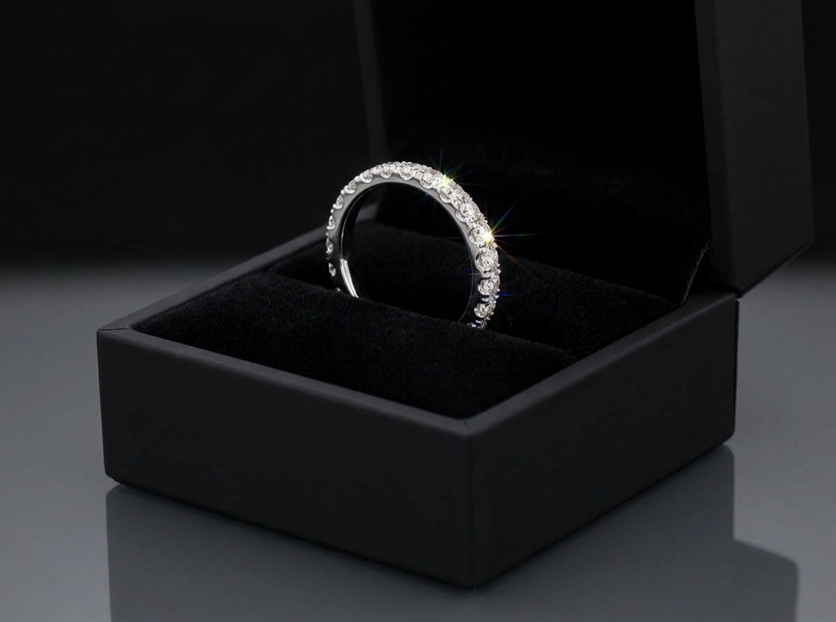 0.81ctw Round Diamond Full Eternity Band